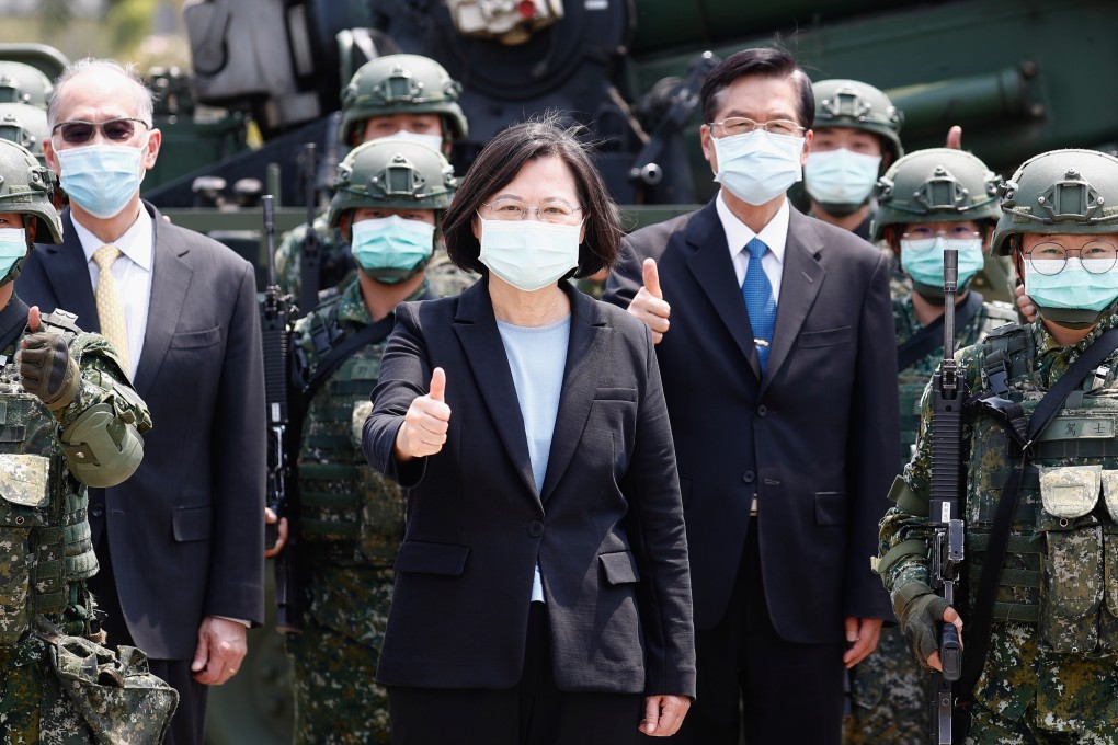 Taiwan has been excluded from taking part in WHO assemblies since Tsai Ing-wen (centre) was elected president in 2016. Photo: EPA-EFE