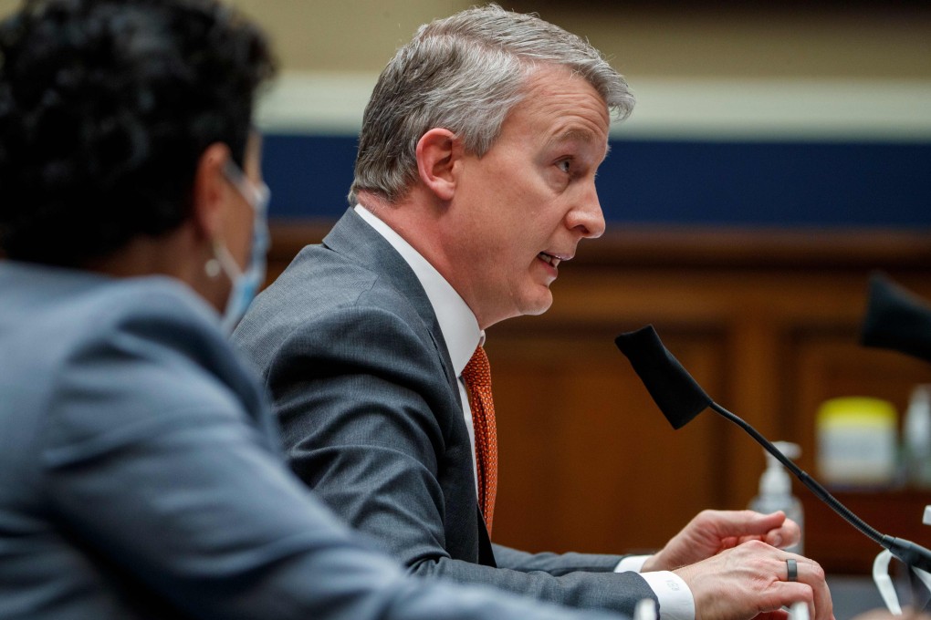 Dr Rick Bright testifies before the House Energy and Commerce Subcommittee on Health in Washington on Thursday. Photo: AFP
