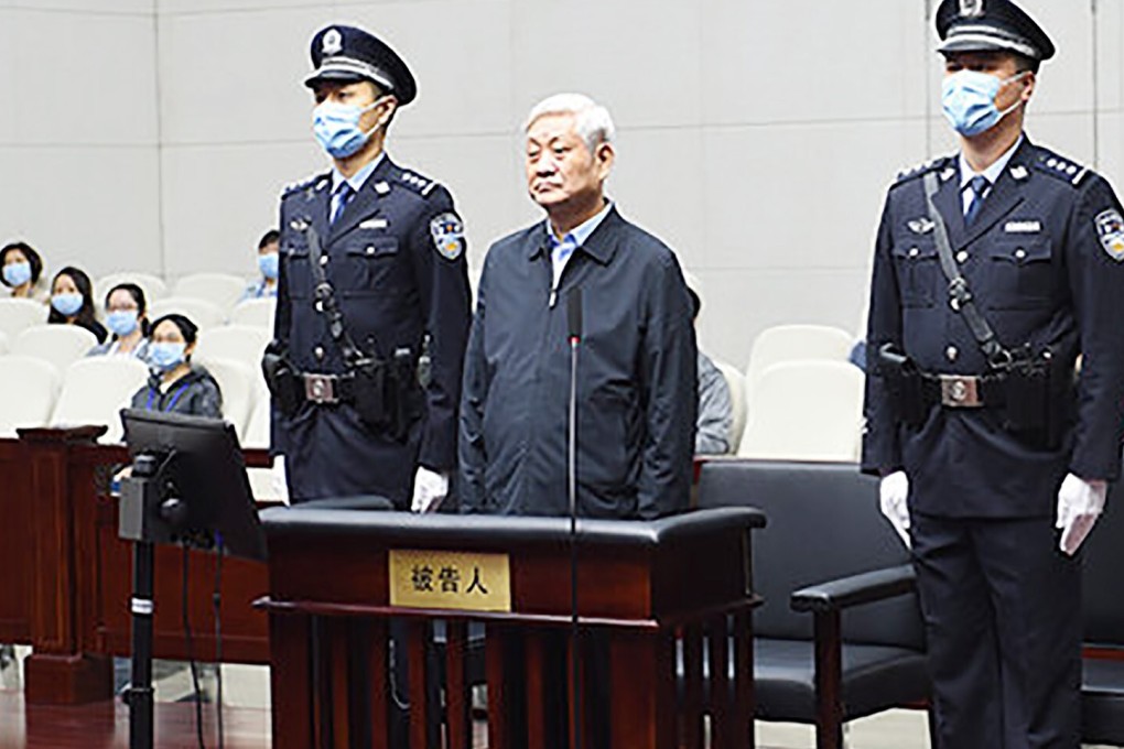 The former Communist Party boss of Shaanxi province faces court in Tianjin on Monday. Photo: Weibo
