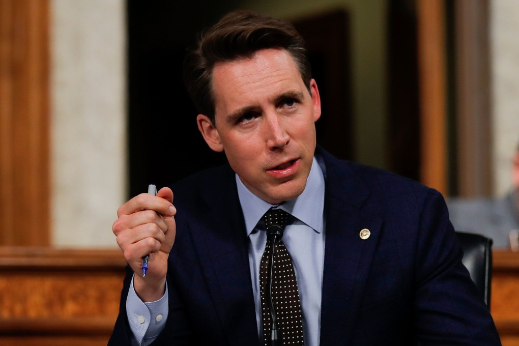 US senator Josh Hawley introduced a bill that would allow Americans to sue China for damages over harm caused by the coronavirus. Photo: AFP