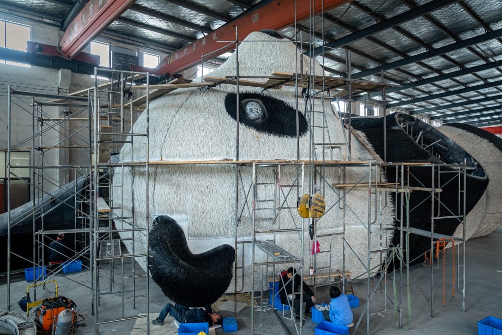 Dutch artist Florentijn Hofman’s artwork Selfie Panda will be installed in Sichuan, southwest China. Photo: Florentijn Hofman