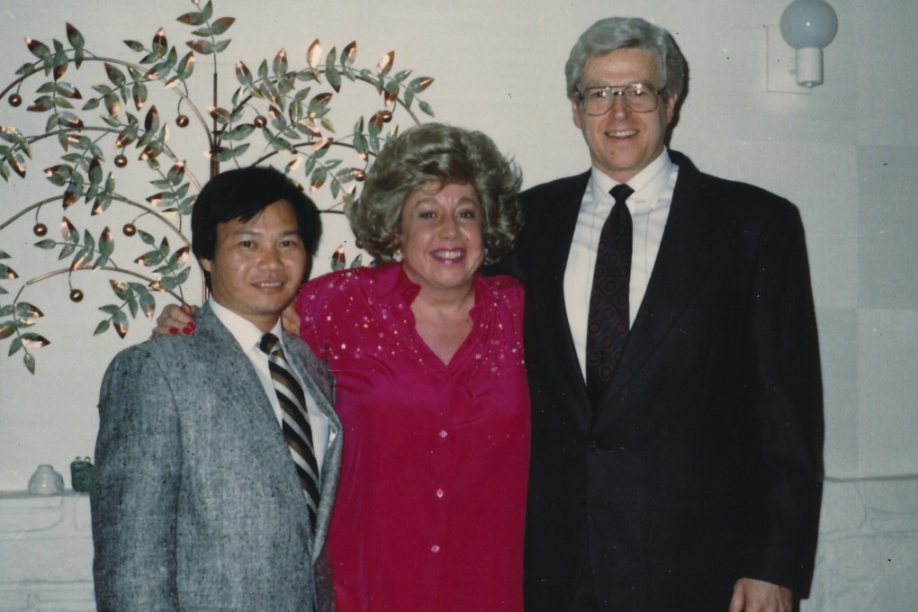 Jean Willans (centre) came to Hong Kong in the late ’60s with her husband Rick Willans (right) and helped saved many drug addicts, including Chak Siu-ming (left). Photo: courtesy of Chak Siu-ming