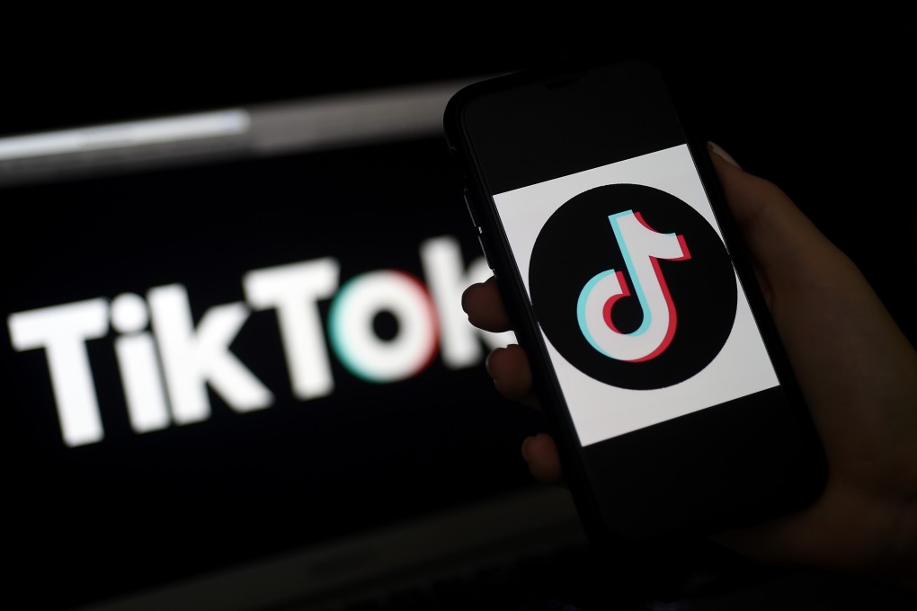 The logo for TikTok is displayed on the screen of an iPhone. Photo: AFP