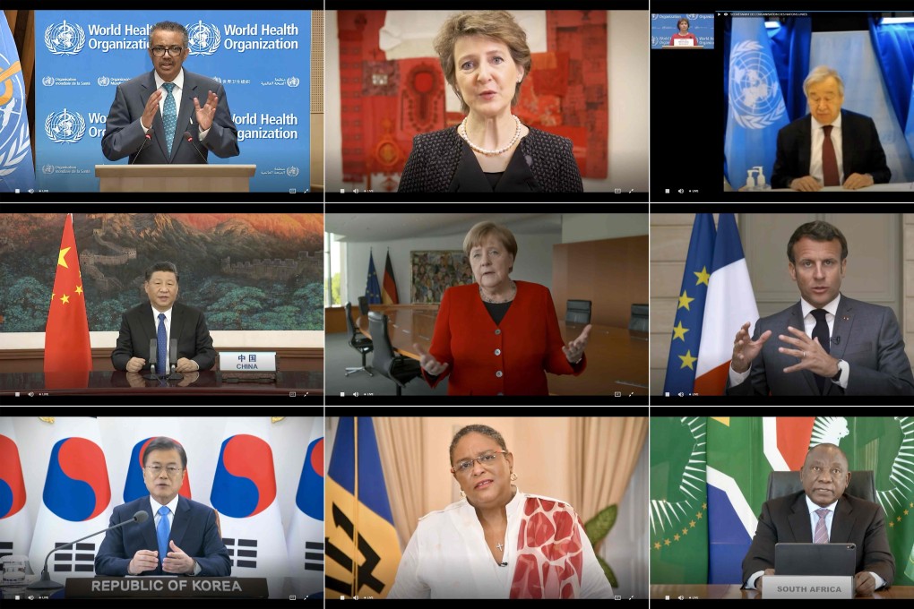 The World Health Organisation began its first ever virtual assembly on Monday. Photo: AFP