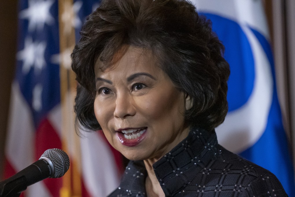 US Transportation Secretary Elaine Chao. Photo: AP
