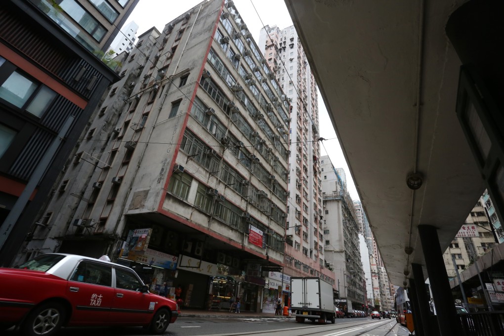 The compulsory auction for the On Hing Building, pictured, in Sai Ying Pun, had a reserve price of HK$700 million. Photo: Jonathan Wong