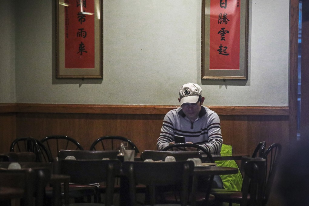 Businesses like Frankie Chu’s Vegetarian Dim Sum House in New York’s Chinatown have been battered by the pandemic. Photo: AP