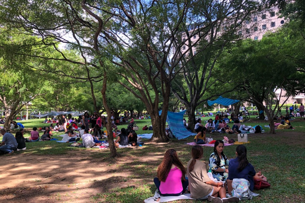 Singapore’s manpower ministry told employers that foreign domestic workers must limit their time outside. Photo: SCMP