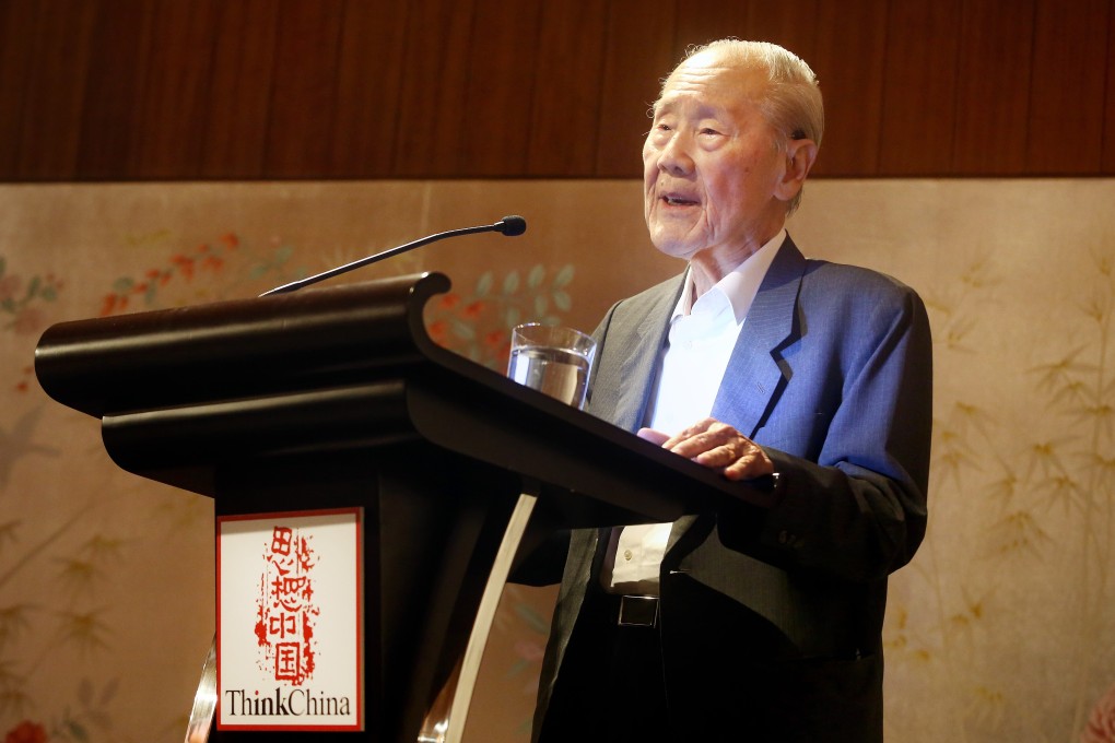 Sinologist and historian Wang Gungwu, pictured during the launch of ThinkChina. Photo: Handout