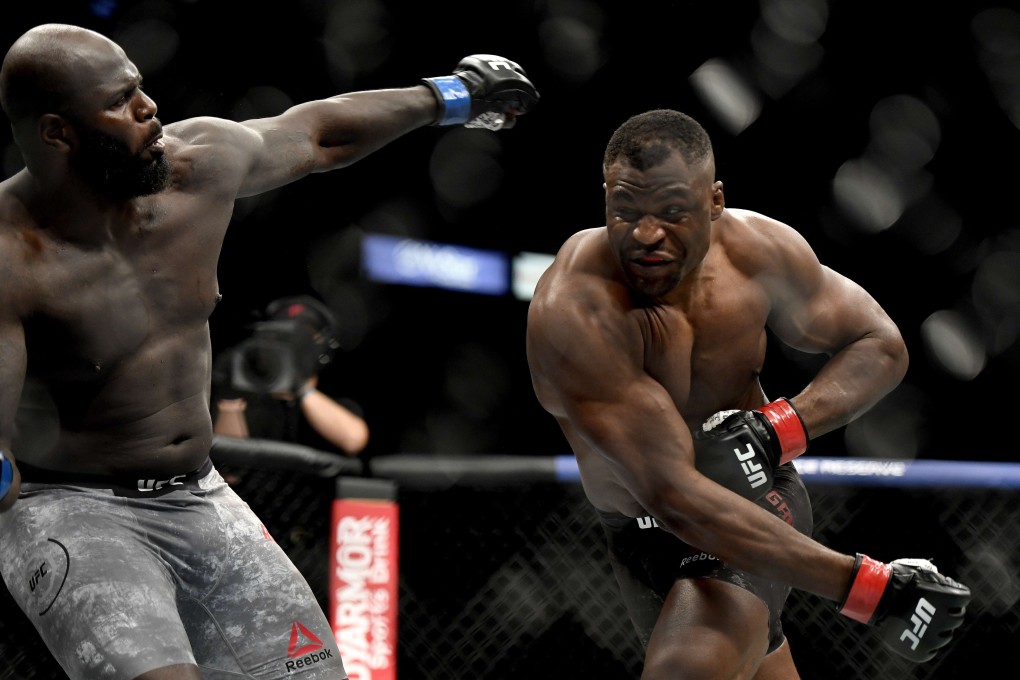 Francis Ngannou makes quick work of Jairzinho Rozenstruik at UFC 249. Photo: AFP