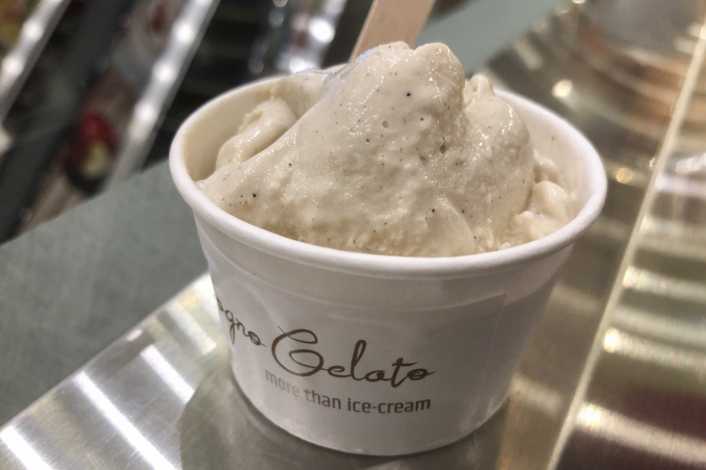 Tear gas ice cream at Sogno Gelato in Tsuen Wan, Hong Kong. Photo: Dayu Zhang