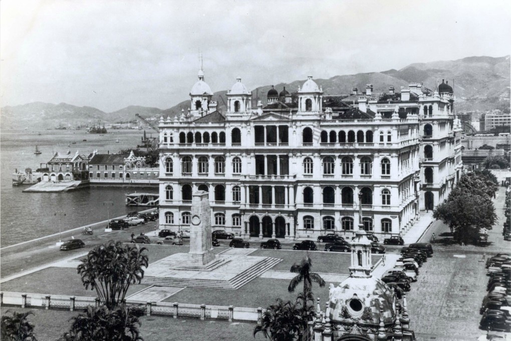 The Hong Kong Club and the cenotaph, in Statue Square, in Hong Kong, in 1928. Photo: Handout