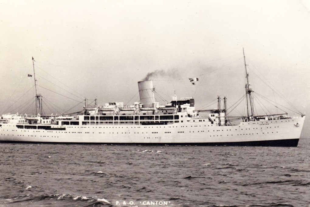 The RMS Canton liner in 1947.