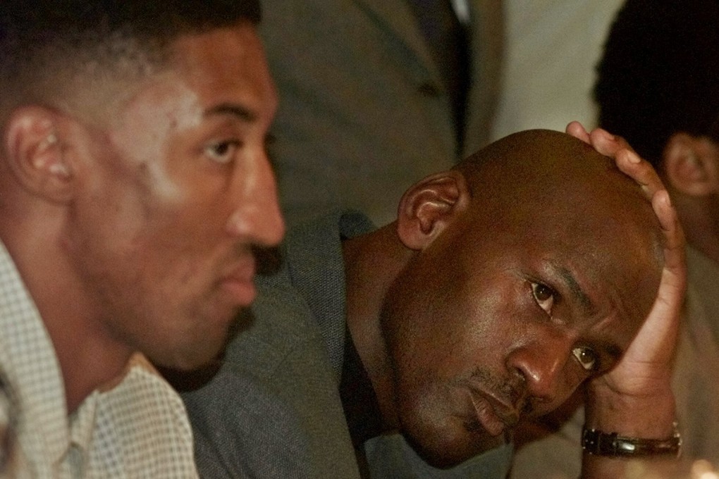Scottie Pippen (left) is said to be furious with former teammate Michael Jordan over his portrayal in the Jordan-controlled The Last Dance. Photo: AP