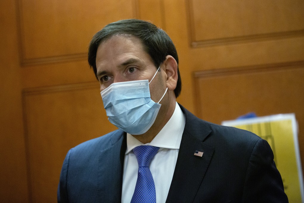 US Senator Marco Rubio, a Republican from Florida, speaks to reporters on Capitol Hill in Washington on Tuesday. Photo: Stefani Reynolds/Bloomberg