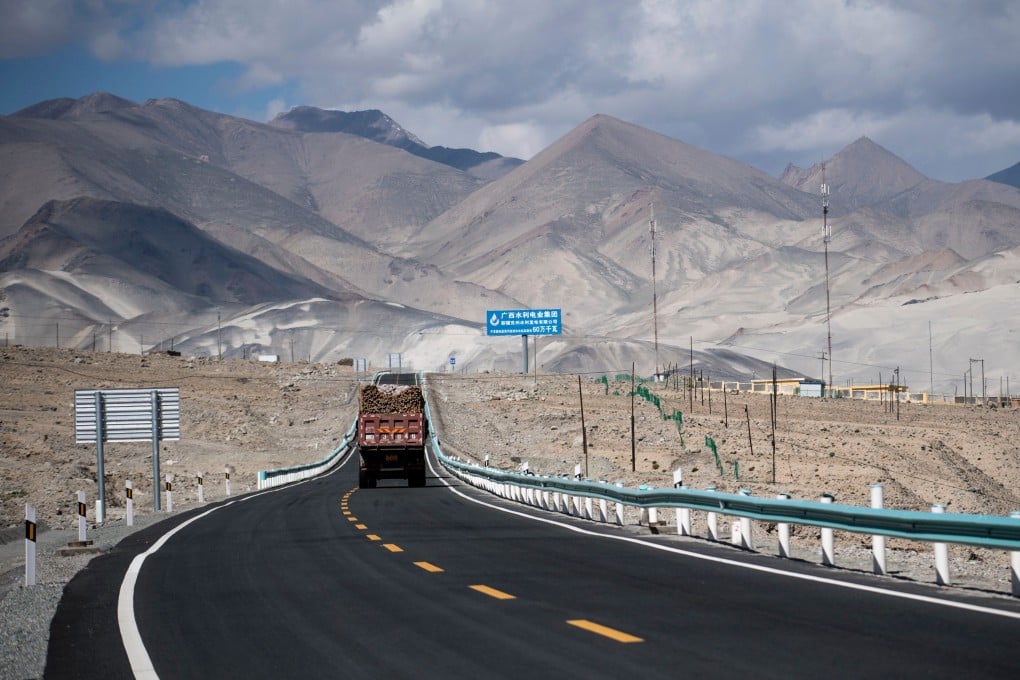 A truck on the China-Pakistan Friendship Highway in China’s Xinjiang province. Photo: AFP