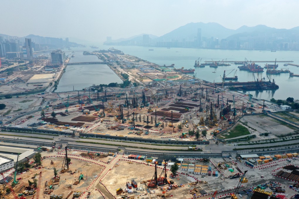 Residential buildings under construction at the site of Hong Kong’s former airport at Kai Tak. Photo: Martin Chan