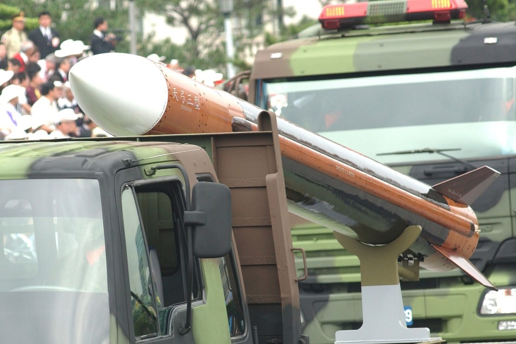 Taiwan’s home-grown supersonic Tien Kung-3 ship-to-ship missile. Photo: AFP