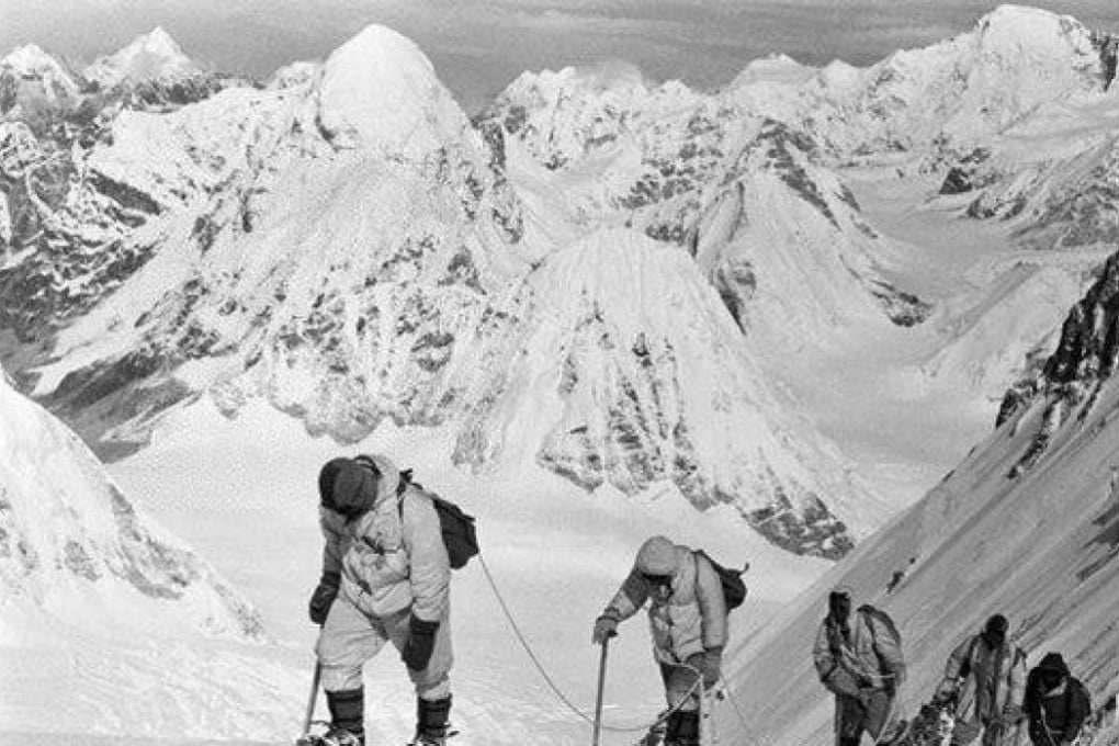 The first Chinese team to summit Everest, on May 25, 1960, were met with disbelief because of a bare-foot climb and the tone of the official statement from the Chinese government. Photos: Handout
