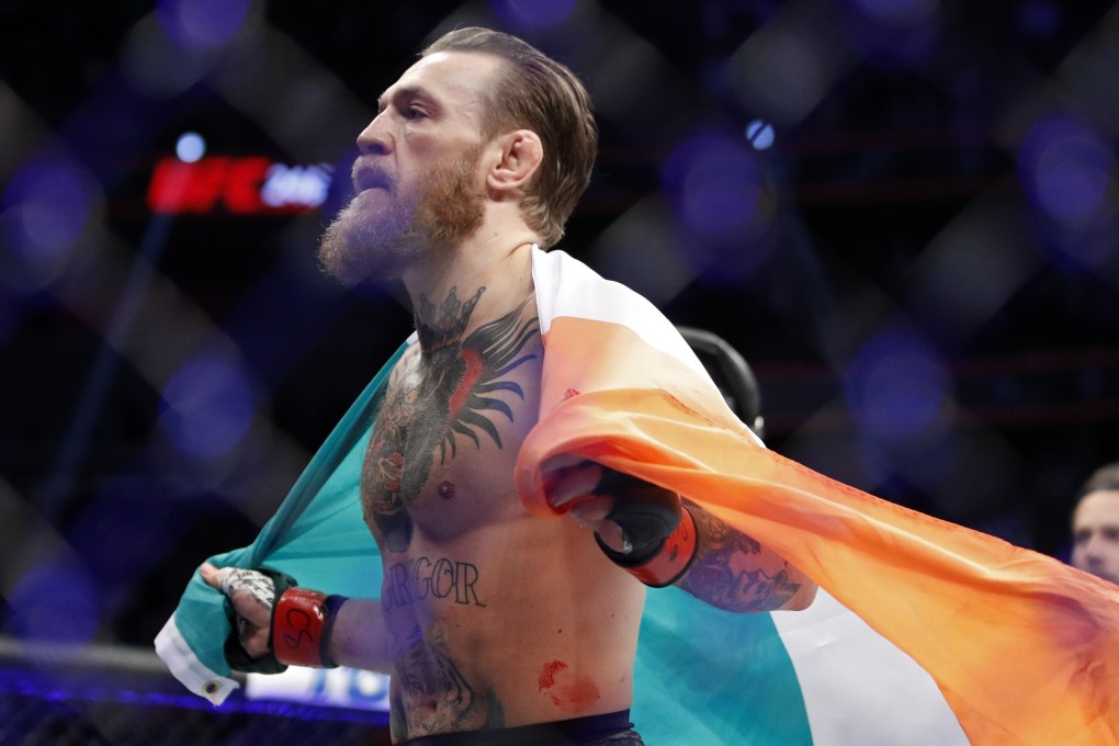 Conor McGregor celebrates after defeating Donald Cerrone at UFC 246 in Las Vegas in January. Photo: AP