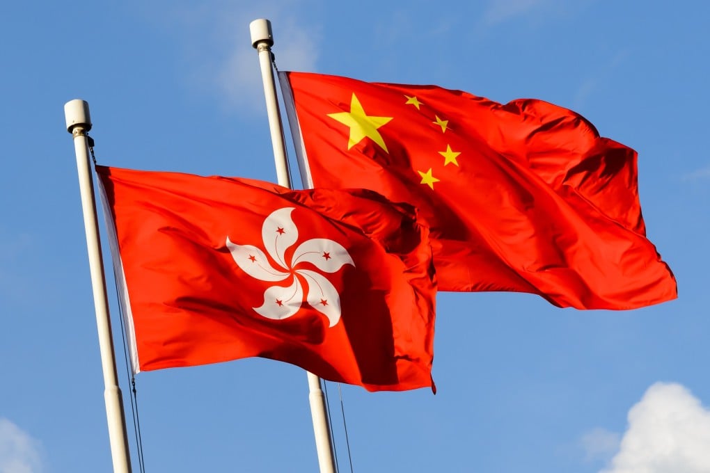 The Chinese and Hong Kong flags. Photo: Shutterstock