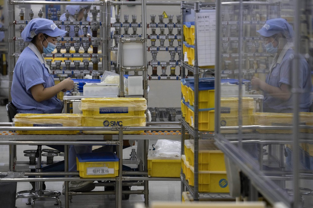 Industrial firms saw profits fall by 27.4 per cent over the first four months of 2020. Photo: AP