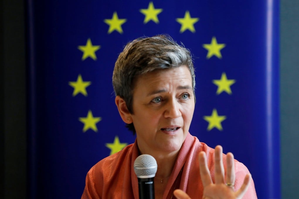 Margrethe Vestager, Executive Vice President of the European Commission for a Europe Fit for the Digital Age, speaks during a news conference in Nairobi, Kenya, February 28, 2020. Photo: Reuters
