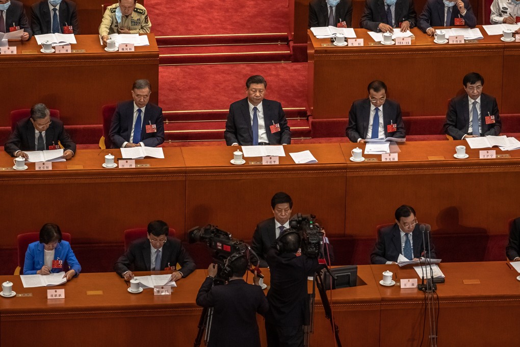 Chinese President Xi Jinping spoke to dozens of top economic advisers in Beijing at the weekend as part of the annual “two sessions”. Photo: EPA-EFE