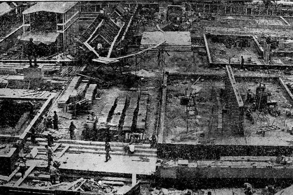 Hong Kong’s Statue Square under construction, in January 1966.