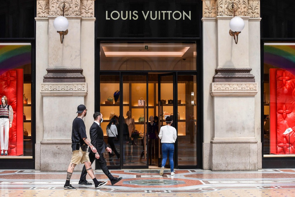 A Louis Vuitton store in Milan’s Galeria Vittorio Emanuele II shopping centre. Business has been slow for luxury stores in Europe’s fashion capitals since they reopened. Photo: Miguel Medina/AFP