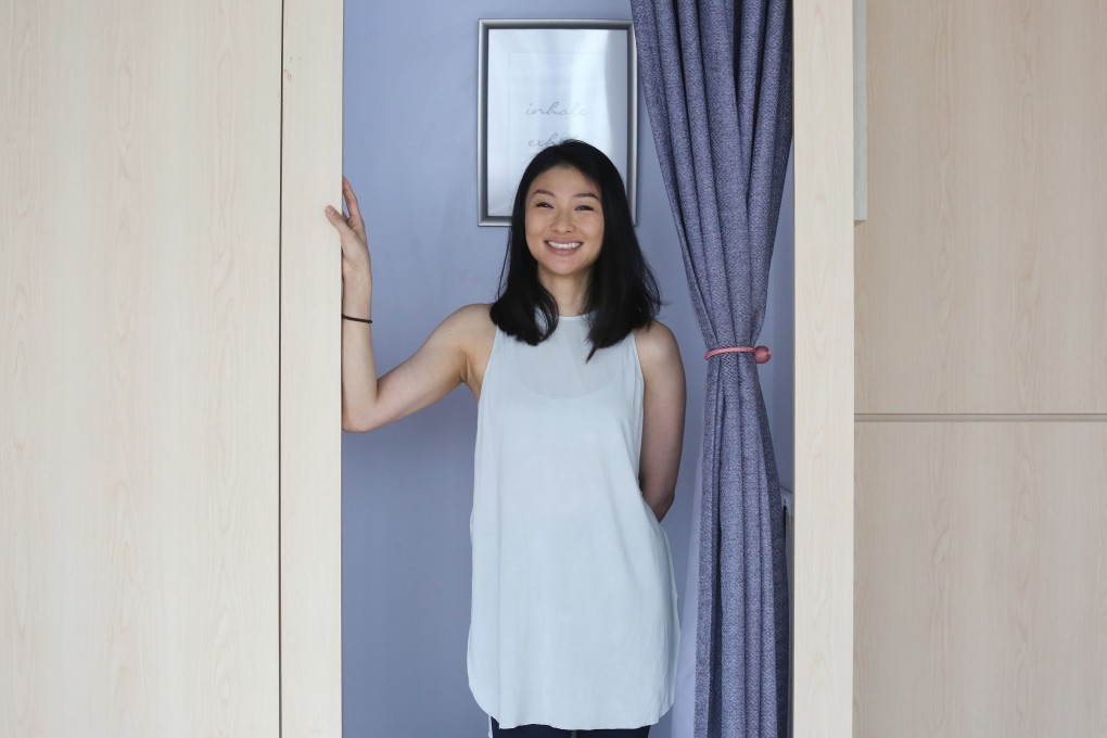 Hong Kong artist Hazel Tsui has helped charities since she was a teenager. Paintings she has made of children she photographed at schools in rural China are on show in Hong Kong to raise money for a charity she and her husband founded. Photo: SCMP / Jonathan Wong