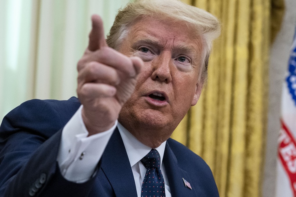 US President Donald Trump is expected to give a press conference on China on Friday. Photo: Bloomberg
