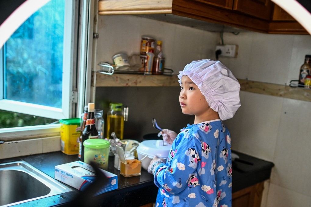 Eight-year-old Moe Myint May Thu has delighted Myanmar with her culinary prowess. Photo: AFP