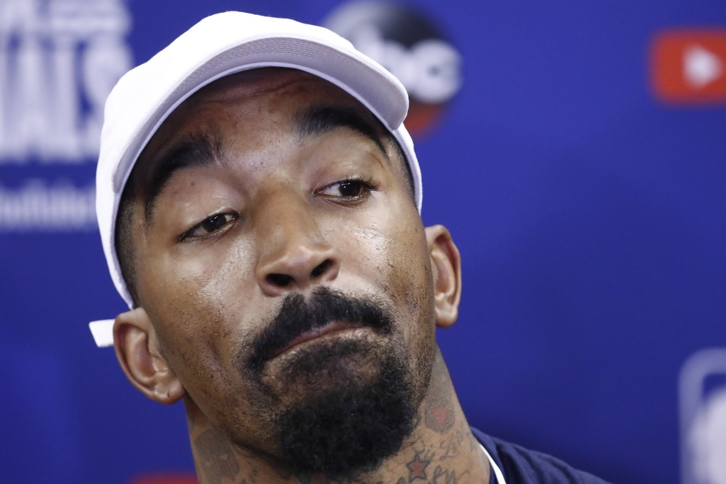 Former NBA player J.R. Smith has addressed an incident where he is seen kicking and punching a man in the street who allegedly vandalized his car in Los Angeles during the George Floyd protests. Photo: EPA