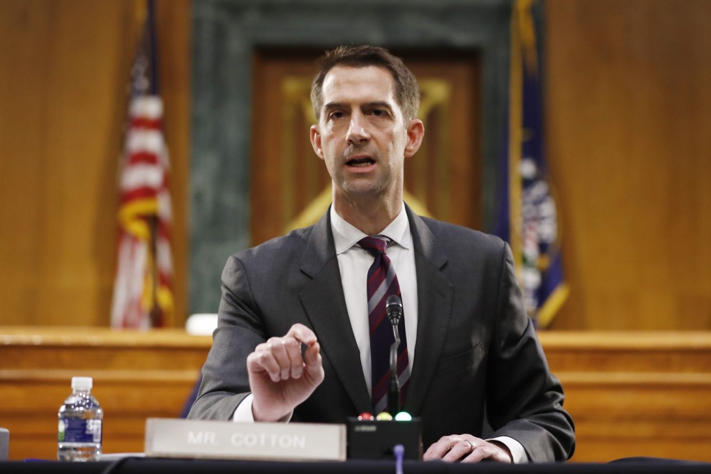 Senator Tom Cotton said the United States plans to increase a defensive posture in the Pacific, which may require the country to shift assets from other commands. Photo: EPA-EFE