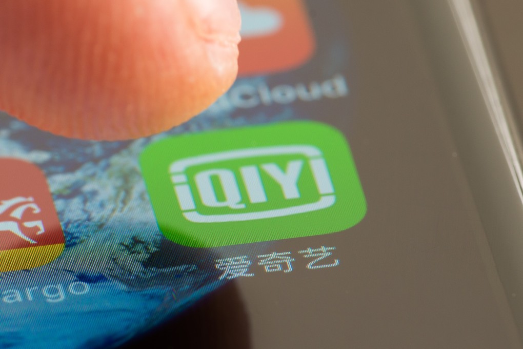 The app of streaming video service provider iQiyi is seen displayed on a smartphone. Photo: Shutterstock