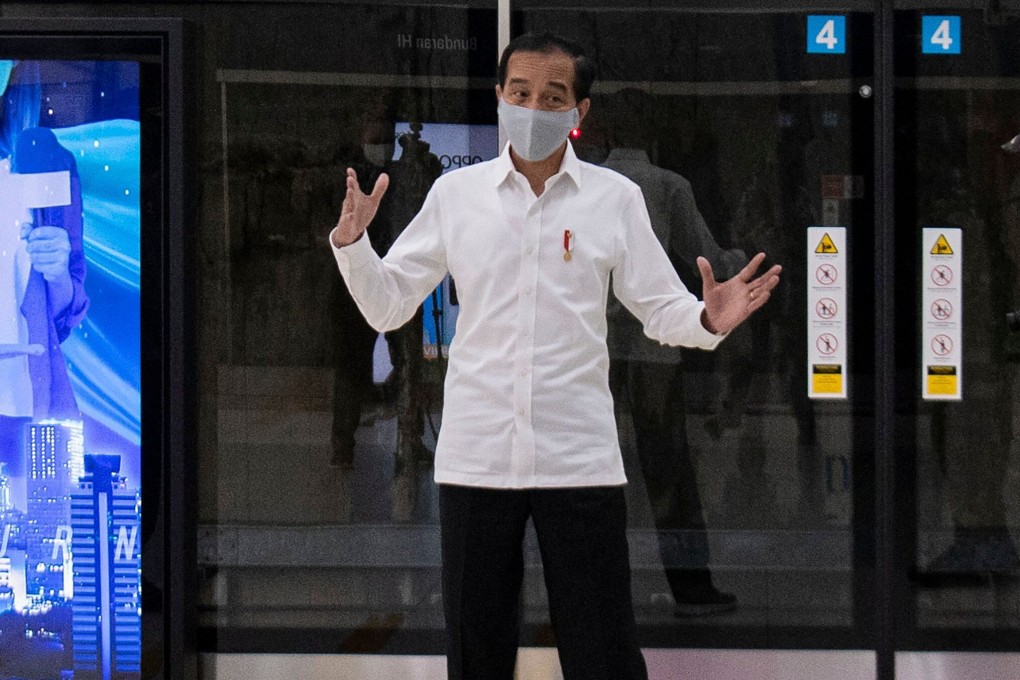 Indonesian President Joko ‘Jokowi’ Widodo, centre. Photo: AFP