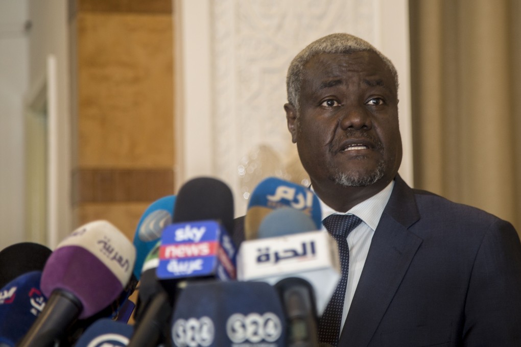 Moussa Faki Mahamat, head of the African Union Commission, said the bloc condemned “in the strongest terms the murder of George Floyd”. Photo: Anadolu Agency via Getty Images