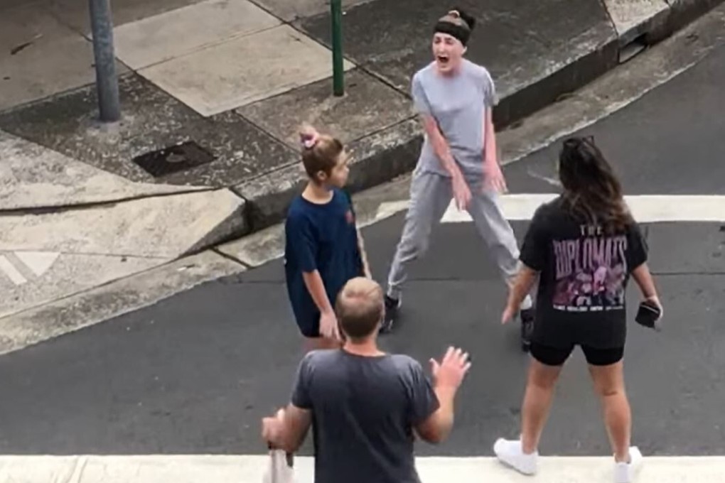 An attack on two Vietnamese women in Sydney caught on camera.