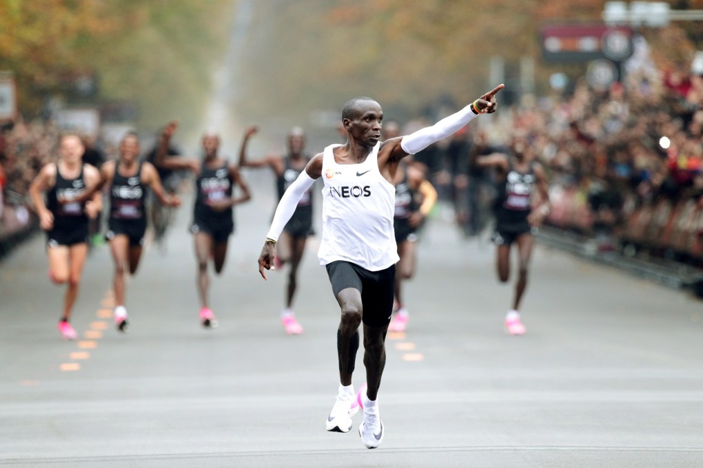 Eliud Kipchoge is the first person to run a marathon distance in under two hours. Adharanand Finn explores the factors that produce so many great runners from Kenya in his book Running with the Kenyans. Photo: Reuters