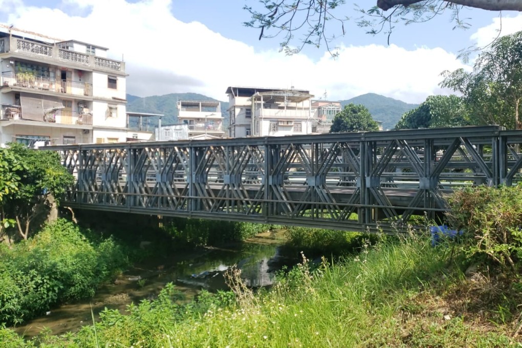 A Bailey bridge in Kam Tsin Wai, in Hong Kong’s New Territories. Photo: Jason Wordie