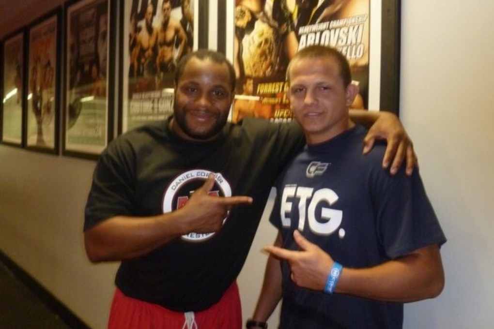 MMA manager Gennady Kolesnikov (right) with Olympic wrestler and former UFC champion Daniel Cormier. Photo: Handout