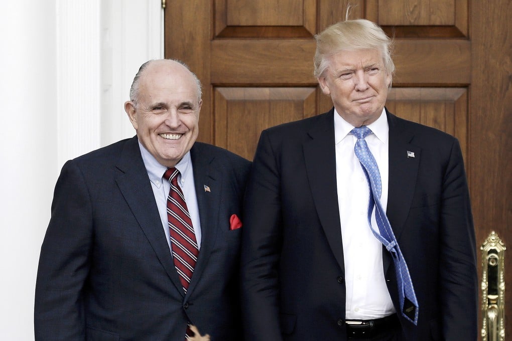 Rudy Giuliani (L) with US President Donald Trump. Photo: EPA-EFE
