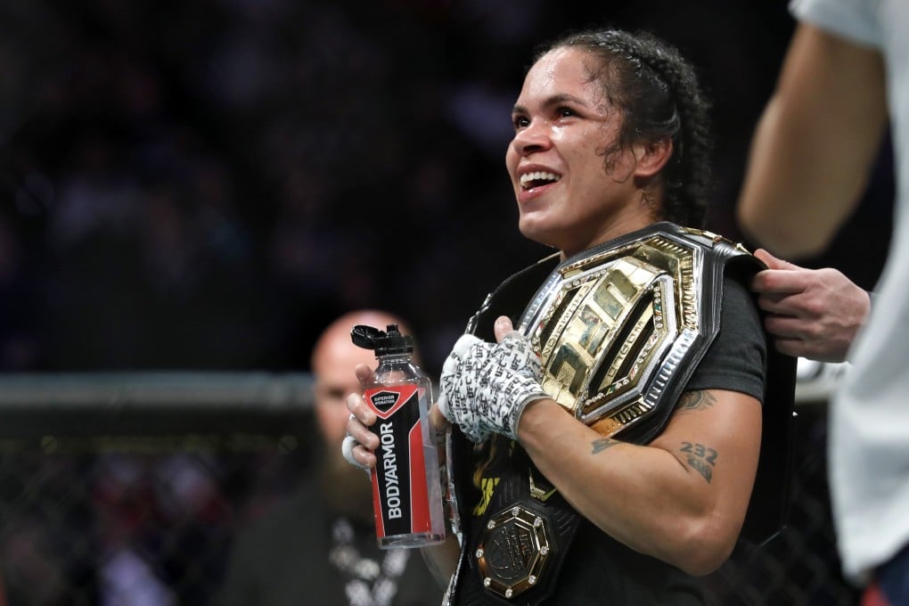 Amanda Nunes said she thinks she already had and recovered from the coronavirus. Photo: AFP