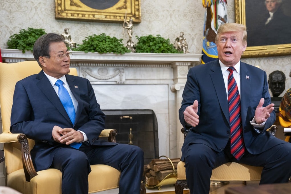 South Korean President Moon Jae-in accepted Donald Trump’s offer to join an expanded G7. Photo: Bloomberg