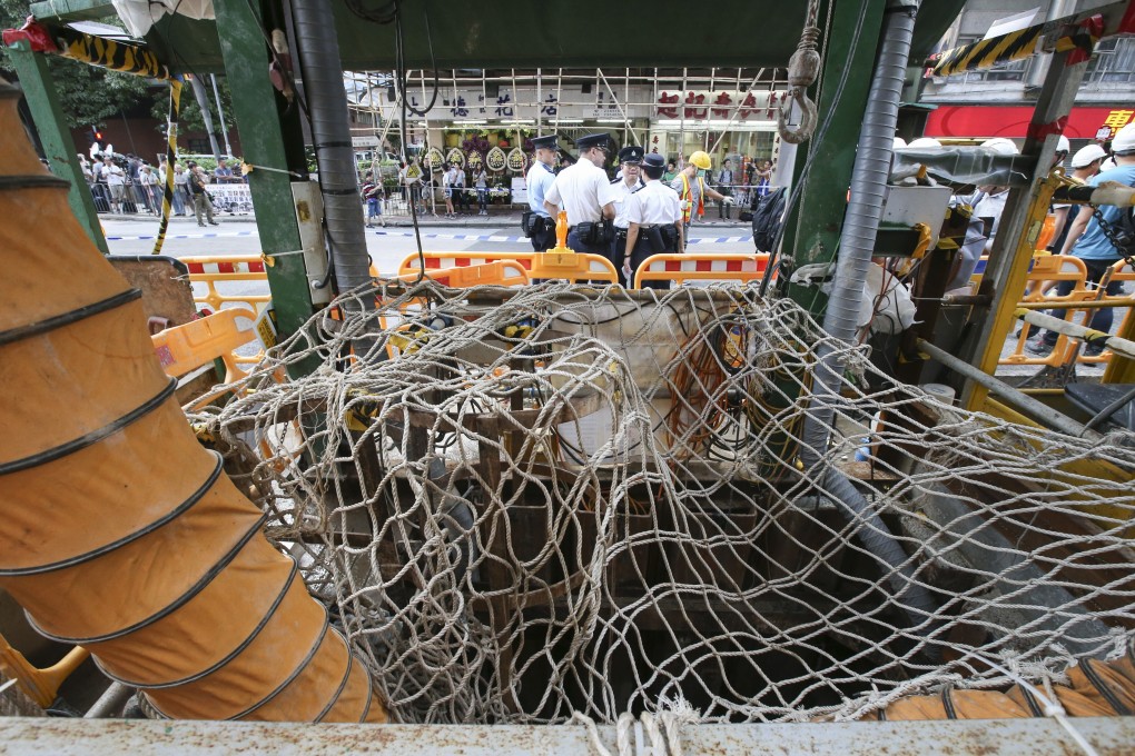 Three workers died in the site accident in July 2017. Photo: David Wong