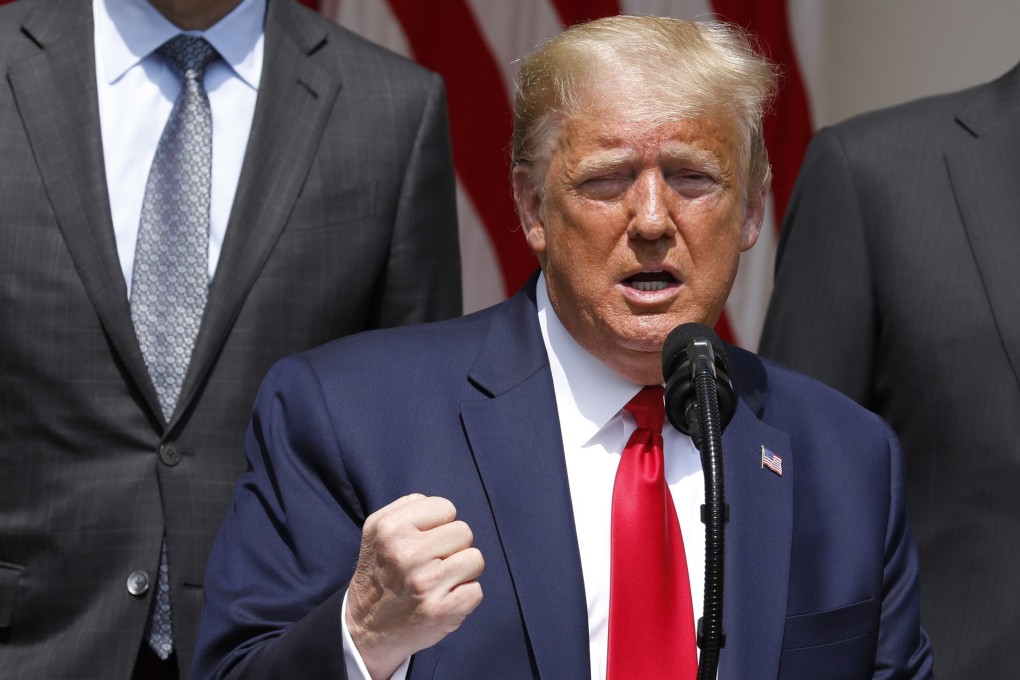 US President Donald Trump in the Rose Garden of the White House in Washington on Friday. Photo: EPA-EFE