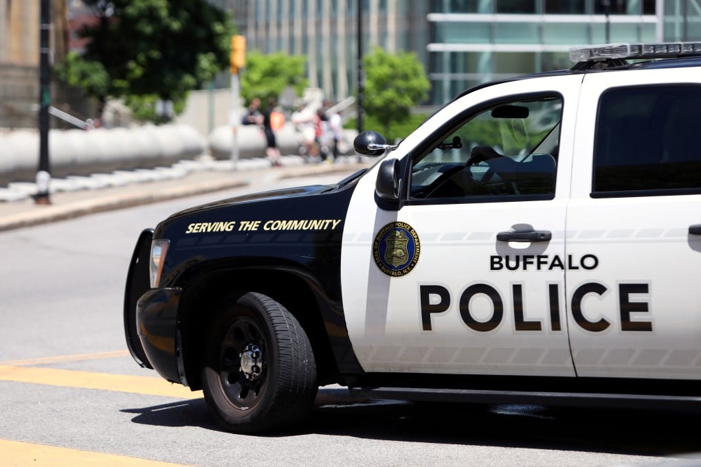 A Buffalo Police vehicle parked in front of the city hall before a protest on June 5, 2020. Photo: Reuters