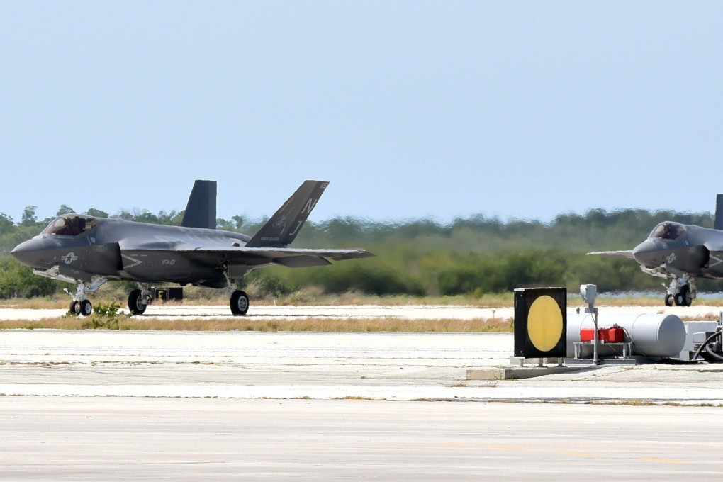Two fighter planes are seen at Naval Air Station Key West, Florida, where three Chinese nationals were caught illegally taking photographs. Photo: US Navy via AFP