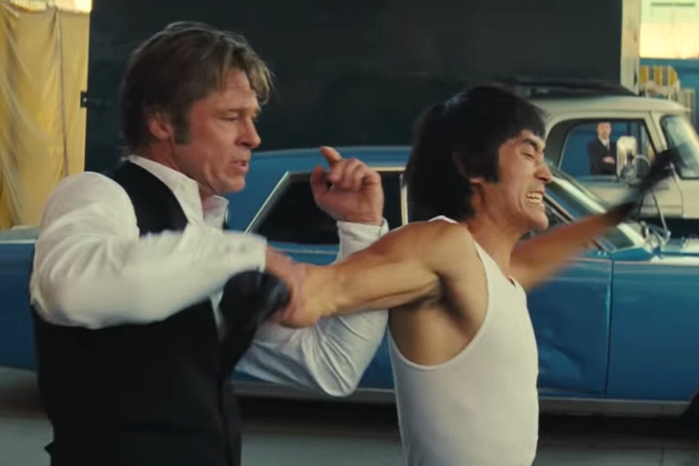 Brad Pitt’s Cliff Booth battles Mike Moh’s Bruce Lee in ‘Once Upon a Time in Hollywood’. Photo: Sony Pictures Entertainment